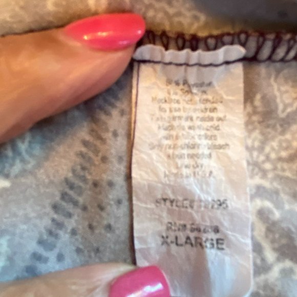 CalStyle Vintage Boho Style Long Sleeve Tunic Print Womens Size XL Cottage Y2K - Picture 5 of 8